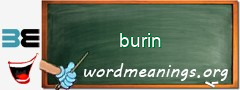 WordMeaning blackboard for burin